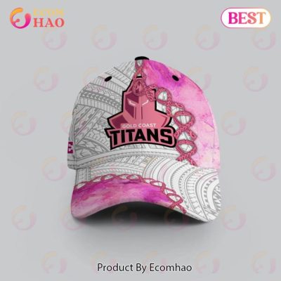 NRL Gold Coast Titans Custom Name Fight Cancer Classic Cap