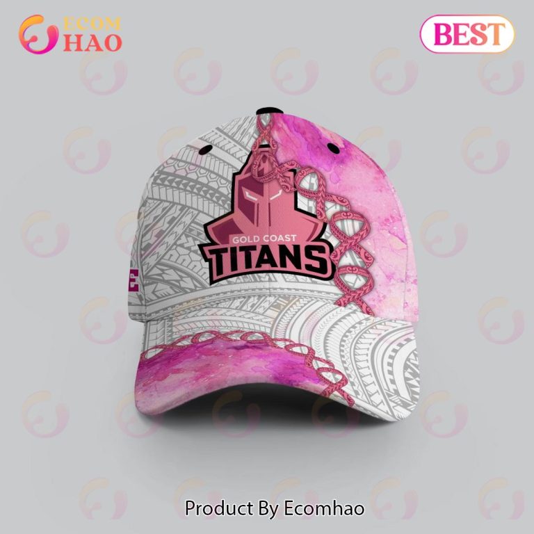 NRL Gold Coast Titans Custom Name Fight Cancer Classic Cap NRL Gold Coast Titans Custom Name Fight Cancer Classic Cap