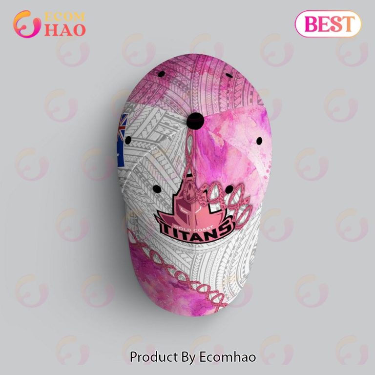 NRL Gold Coast Titans Custom Name Fight Cancer Classic Cap NRL Gold Coast Titans Custom Name Fight Cancer Classic Cap
