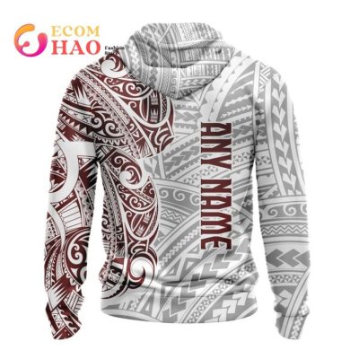 NRL Manly Warringah Sea Eagles Custom Name Number Polynesian Pullover Hoodie