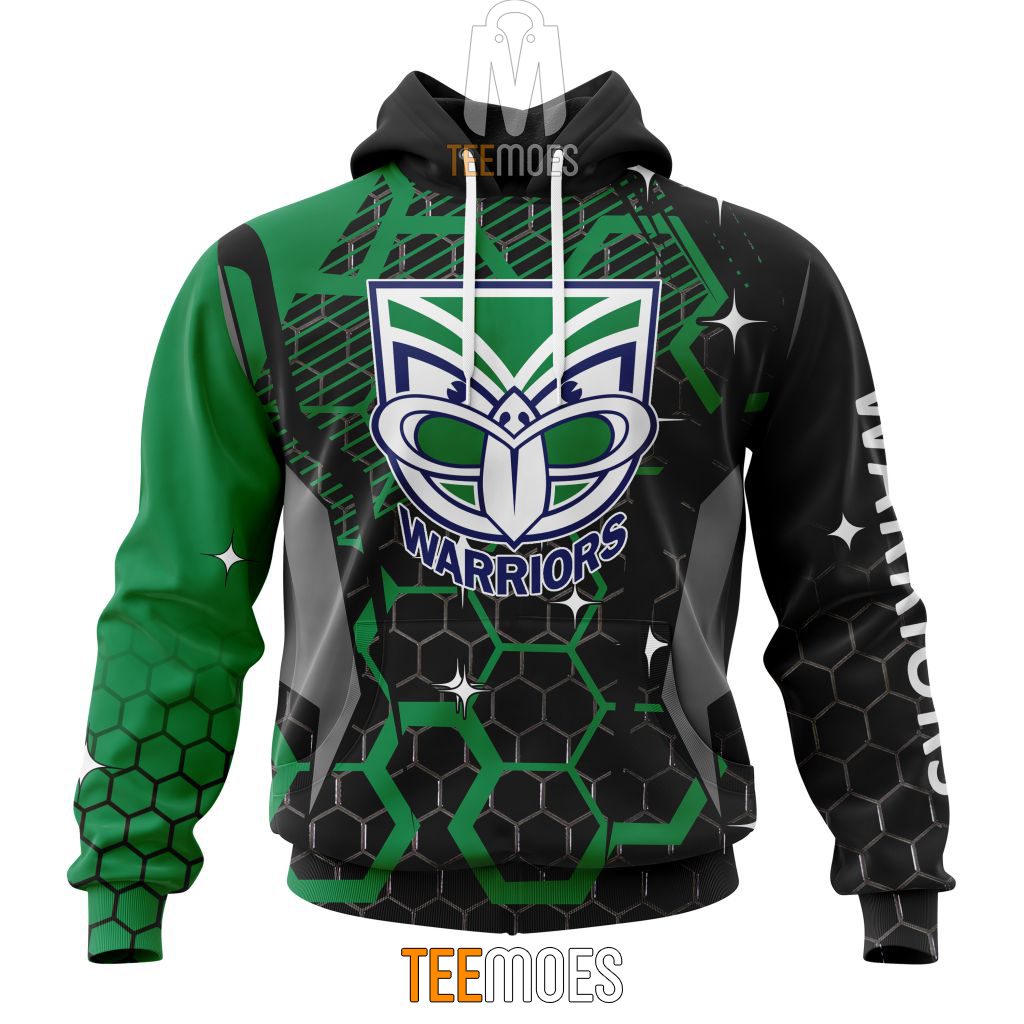 NRL New Zealand Warriors Custom Name Number MotoCross Style Pullover Hoodie NRL New Zealand Warriors Custom Name Number MotoCross Style Pullover Hoodie