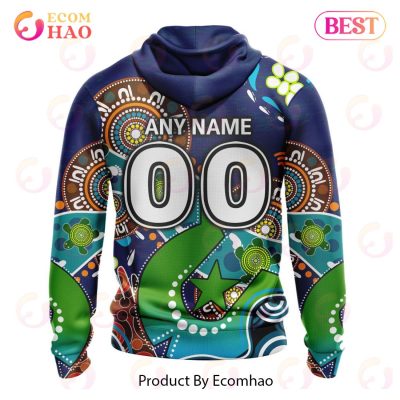NRL New Zealand Warriors Custom Name Number Special Design NAIDOC Pullover Hoodie