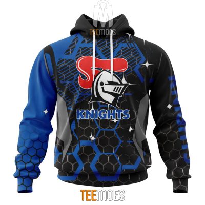 NRL Newcastle Knights Custom Name Number MotoCross Style Pullover Hoodie