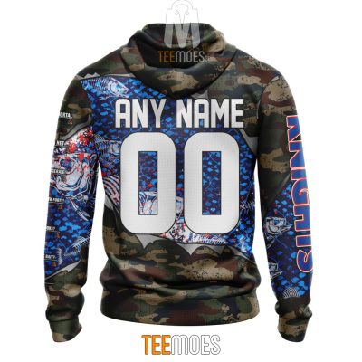 NRL Newcastle Knights Custom Name Number Special Camo Fishing Pullover Hoodie