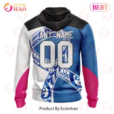 NRL Newcastle Knights Custom Name Number Fight Cancer Pullover Hoodie