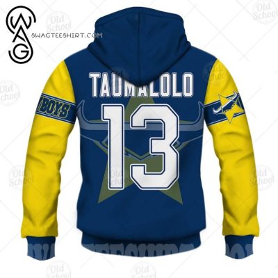 NRL North Queensland Cowboys Jason Taumalolo #13 Pullover Hoodie V3