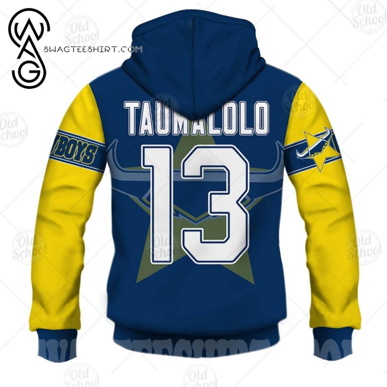 NRL North Queensland Cowboys Jason Taumalolo #13 Pullover Hoodie V3 NRL North Queensland Cowboys Jason Taumalolo #13 Pullover Hoodie V3
