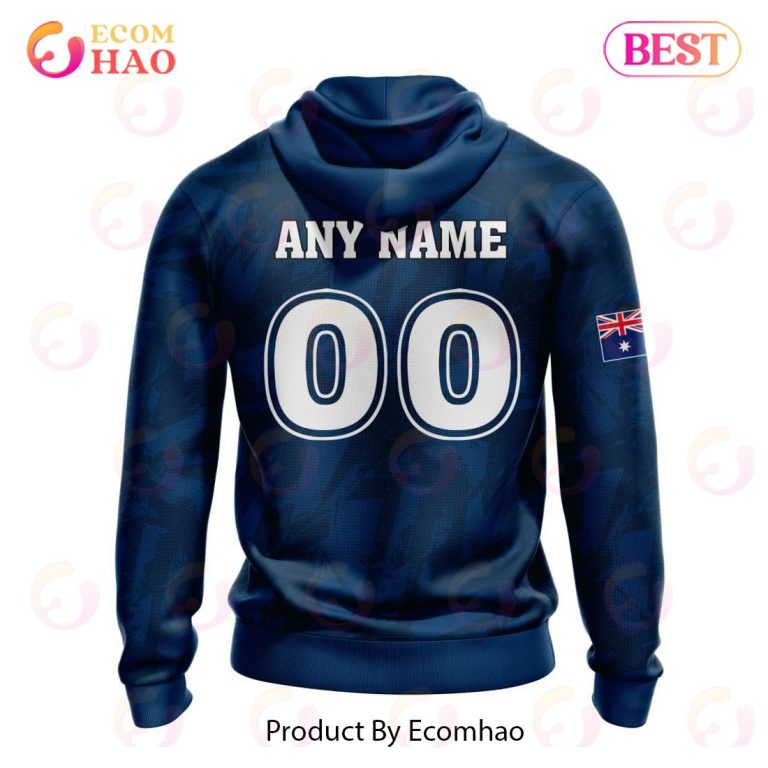 NRL North Queensland Cowboys Custom Name Number Flag Scratch Pullover Hoodie NRL North Queensland Cowboys Custom Name Number Flag Scratch Pullover Hoodie