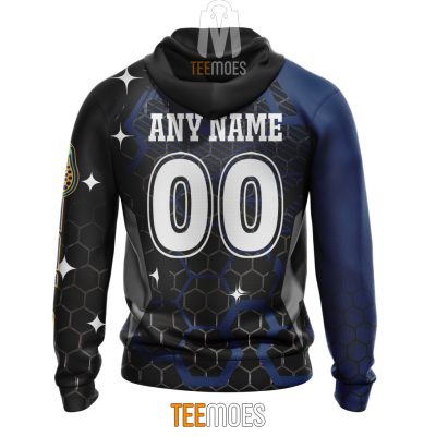 NRL Parramatta Eels Custom Name Number MotoCross Style Pullover Hoodie