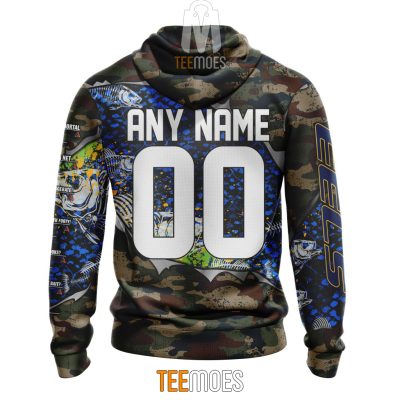 NRL Parramatta Eels Custom Name Number Special Camo Fishing Pullover Hoodie