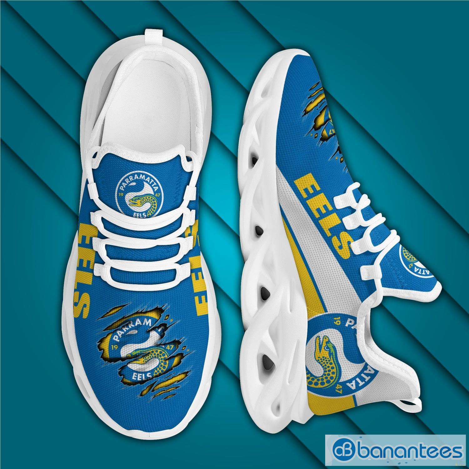 NRL Parramatta Eels Blue Yellow Max Soul Shoes V7 NRL Parramatta Eels Blue Yellow Max Soul Shoes V7