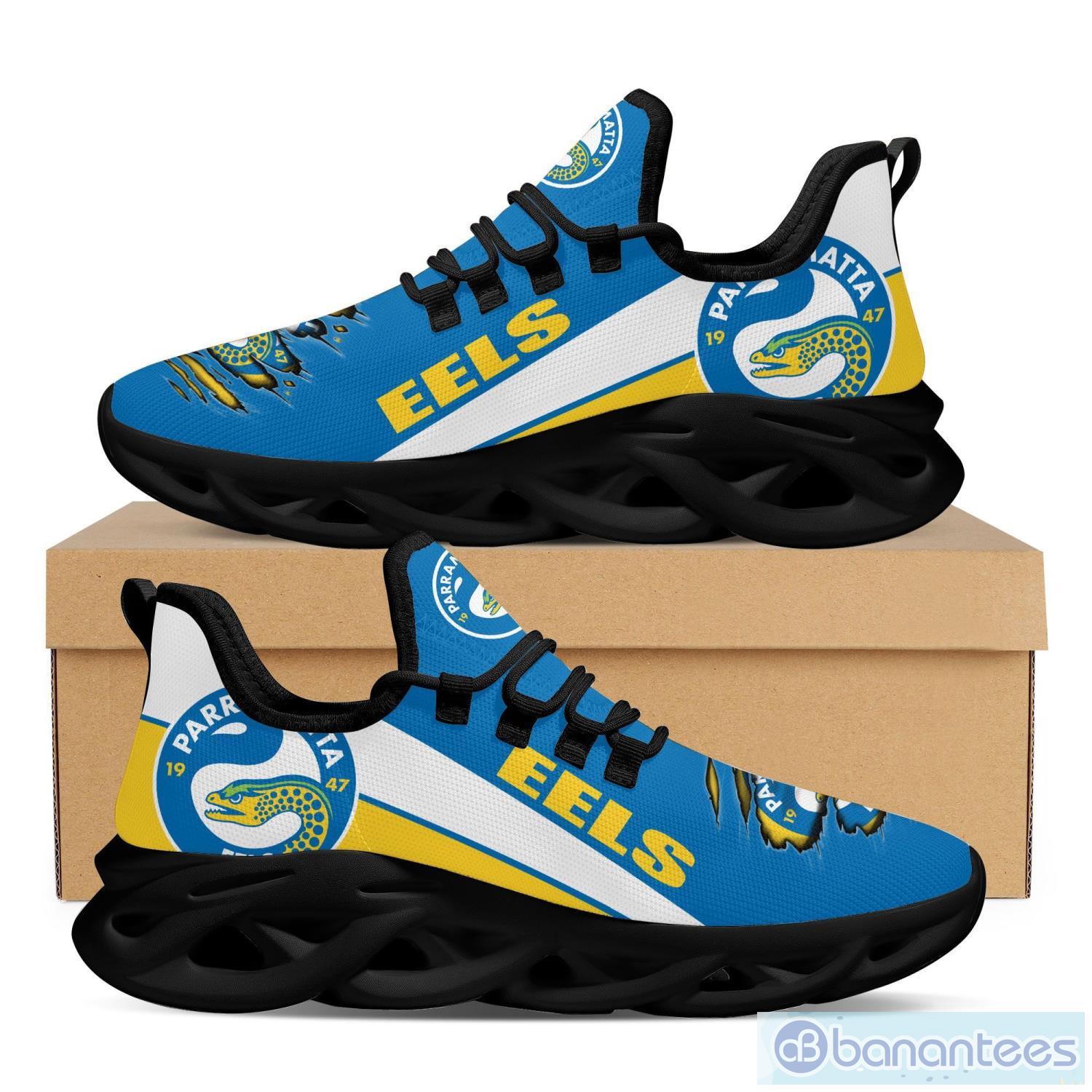 NRL Parramatta Eels Blue Yellow Max Soul Shoes V7 NRL Parramatta Eels Blue Yellow Max Soul Shoes V7