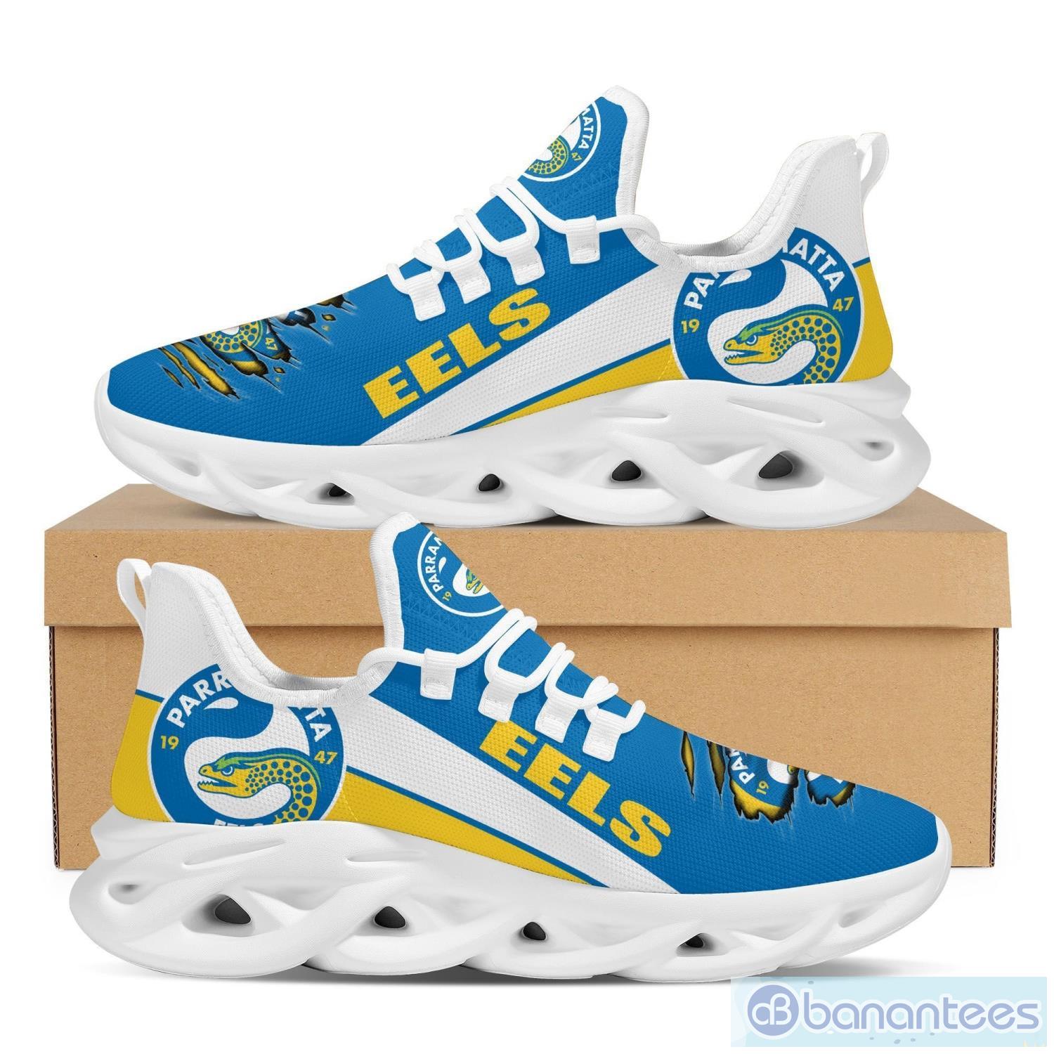 NRL Parramatta Eels Blue Yellow Max Soul Shoes V7 NRL Parramatta Eels Blue Yellow Max Soul Shoes V7
