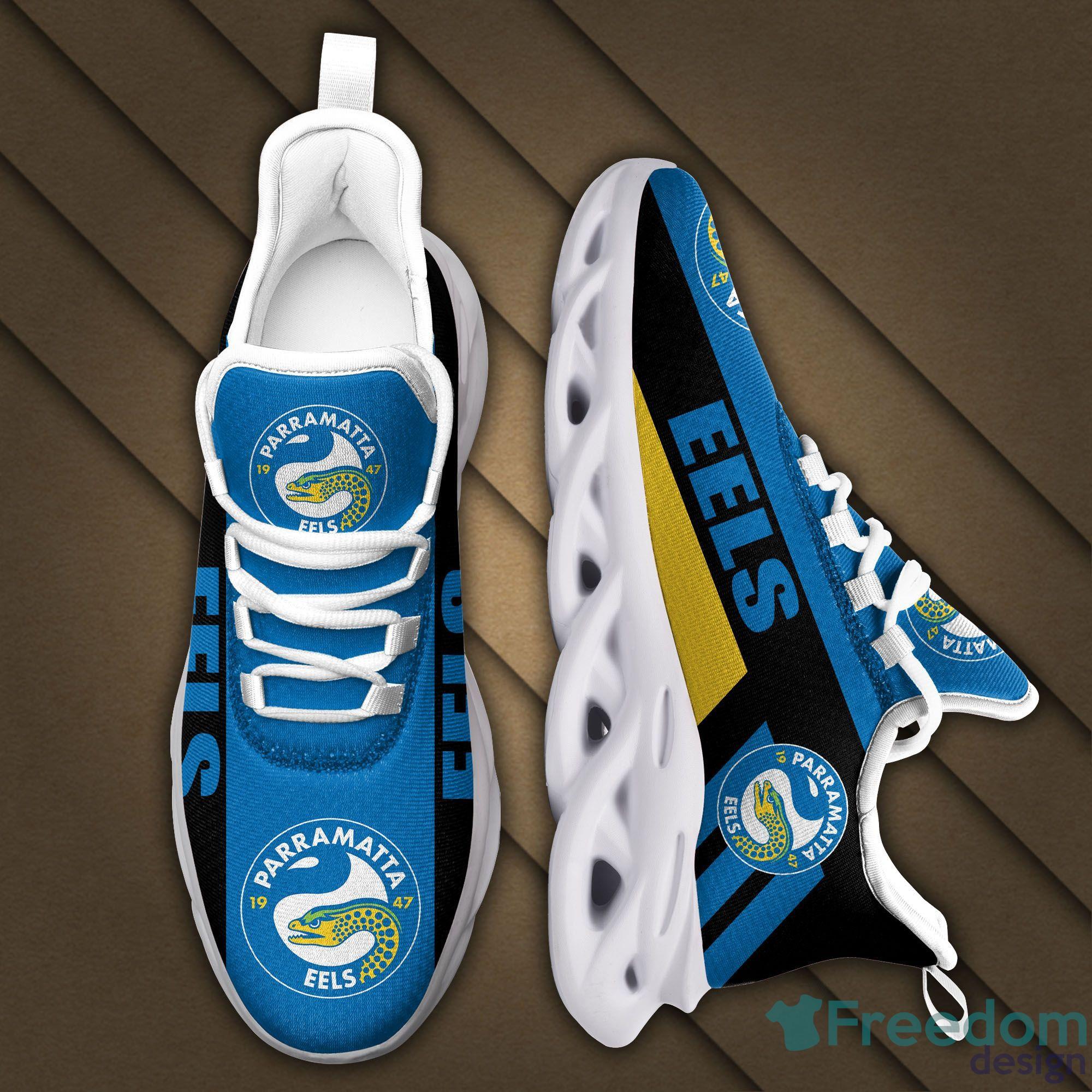NRL Parramatta Eels Blue Black Max Soul Shoes V6 NRL Parramatta Eels Blue Black Max Soul Shoes V6