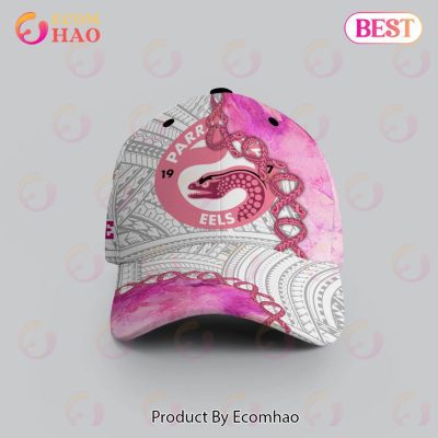NRL Parramatta Eels Custom Name Fight Cancer Pink Classic Cap