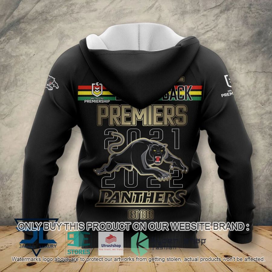 NRL Penrith Panthers Premiers 2022 - 2023 Back 2 Back Pullover Hoodie NRL Penrith Panthers Premiers 2022 - 2023 Back 2 Back Pullover Hoodie