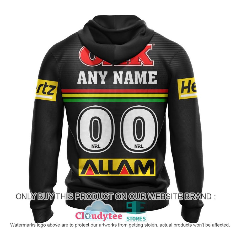 NRL Penrith Panthers Custom Name Number Black Premiers 2022 - 2023 Pullover Hoodie NRL Penrith Panthers Custom Name Number Black Premiers 2022 - 2023 Pullover Hoodie