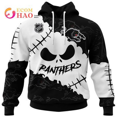NRL Penrith Panthers Custom Name Number Halloween Pullover Hoodie V3