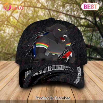 NRL Penrith Panthers Custom Name Mascot Scratch Classic Cap