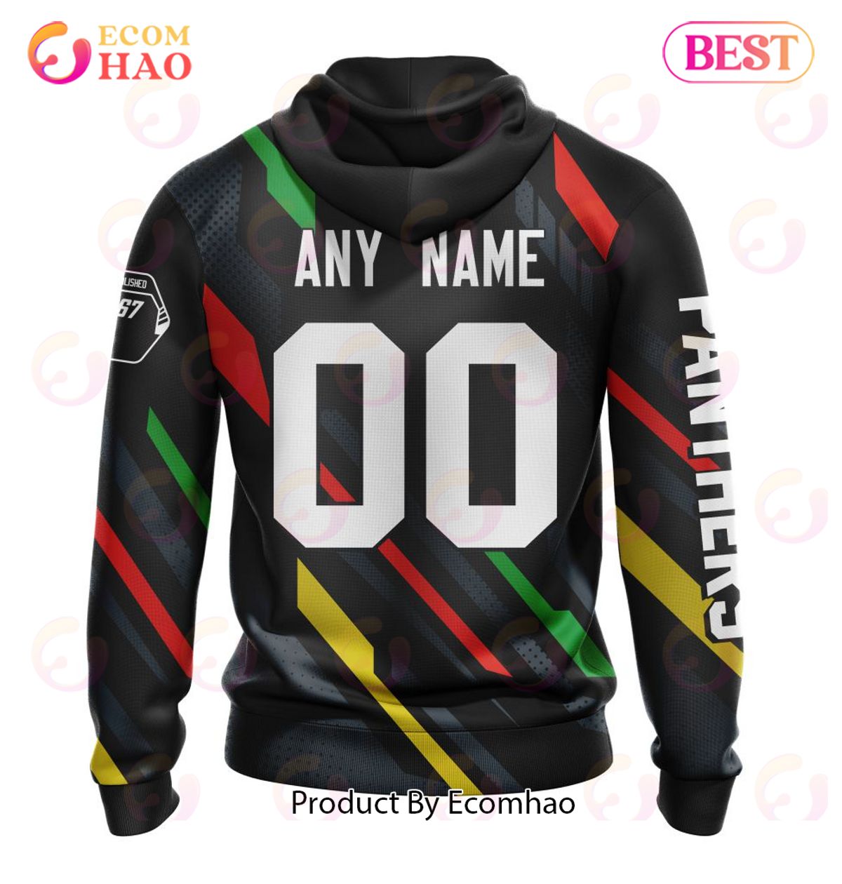 NRL Penrith Panthers Custom Name Number MotoCross Pullover Hoodie NRL Penrith Panthers Custom Name Number MotoCross Pullover Hoodie