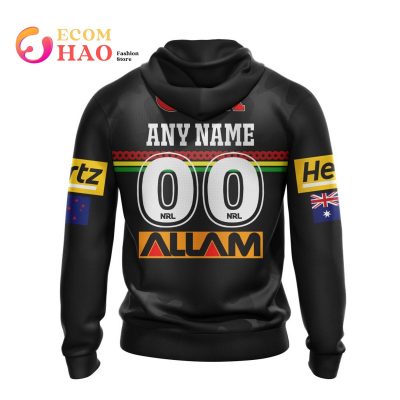 NRL Penrith Panthers Custom Name Number 2022 ANZAC Day Pullover Hoodie