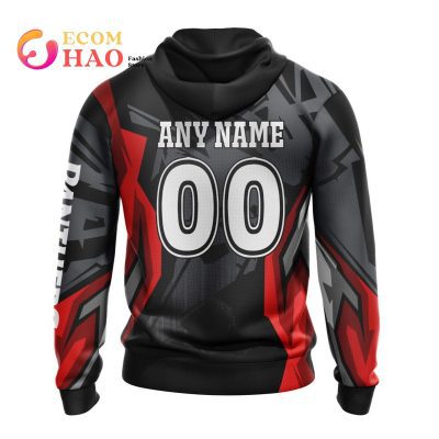NRL Penrith Panthers Custom Name Number MotoCross Pullover Hoodie V2