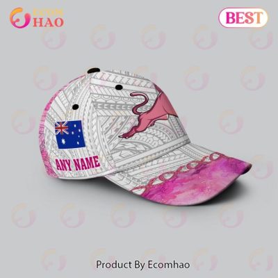 NRL Penrith Panthers Custom Name Fight Cancer Pink Classic Cap