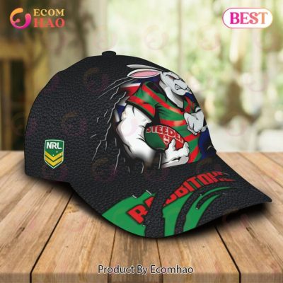 NRL South Sydney Rabbitohs Custom Name Mascot Classic Cap V4