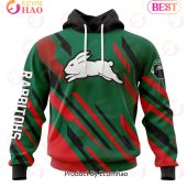 NRL South Sydney Rabbitohs Custom Name Number MotoCross Pullover Hoodie