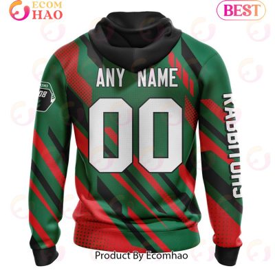 NRL South Sydney Rabbitohs Custom Name Number MotoCross Pullover Hoodie