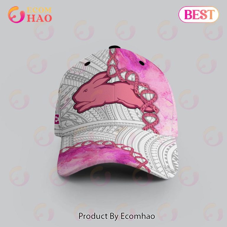 NRL South Sydney Rabbitohs Custom Name Fight Cancer Pink Classic Cap NRL South Sydney Rabbitohs Custom Name Fight Cancer Pink Classic Cap