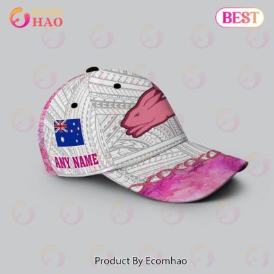 NRL South Sydney Rabbitohs Custom Name Fight Cancer Pink Classic Cap