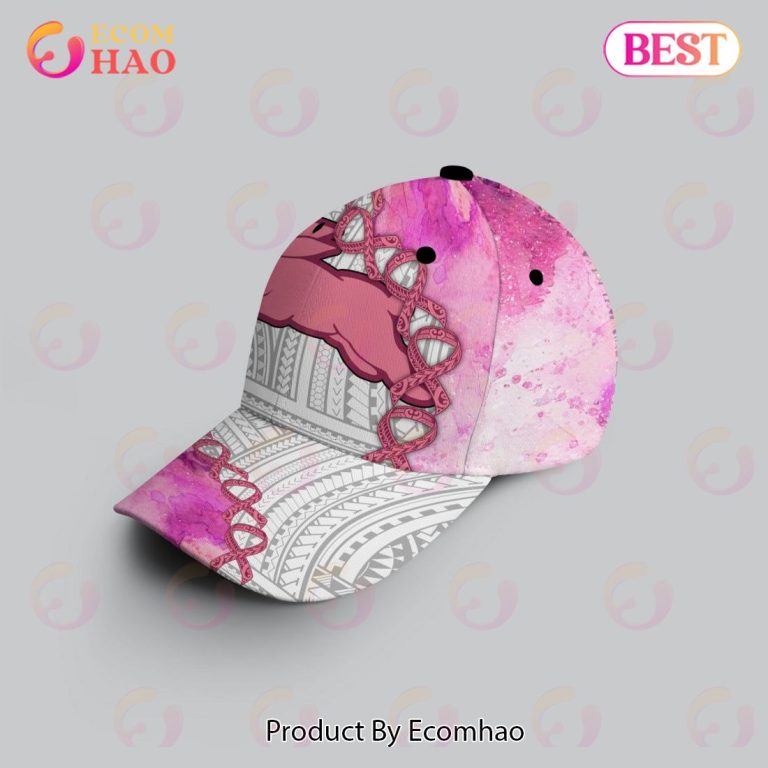 NRL South Sydney Rabbitohs Custom Name Fight Cancer Pink Classic Cap NRL South Sydney Rabbitohs Custom Name Fight Cancer Pink Classic Cap