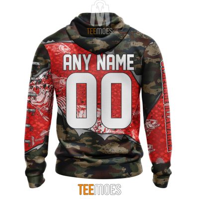 NRL St. George Illawarra Dragons Custom Name Number Special Camo Fishing Pullover Hoodie