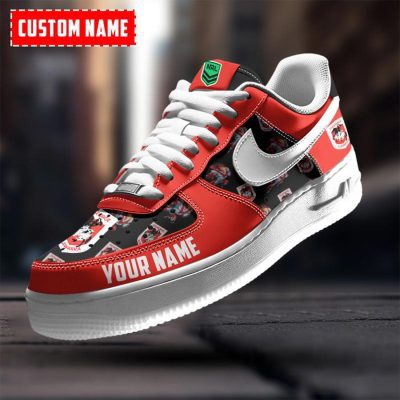 NRL St. George Illawarra Dragons Custom Name Special Edition Air Force 1 Sneakers