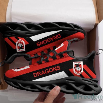 NRL St. George Illawarra Dragons Red Black Max Soul Shoes