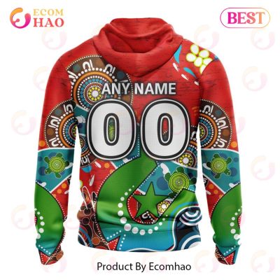 NRL St. George Illawarra Dragons Custom Name Number Special Design NAIDOC Pullover Hoodie