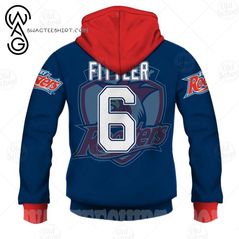 NRL Sydney Roosters #6 Brad Fittler Pullover Hoodie V5 NRL Sydney Roosters #6 Brad Fittler Pullover Hoodie V5