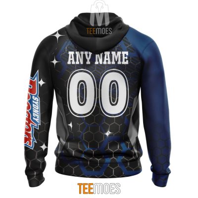 NRL Sydney Roosters Custom Name Number MotoCross Style Pullover Hoodie