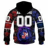 Nrl Sydney Roosters Custom Name Number Rose Dragon Pullover Hoodie Back.jpg - demo10