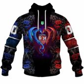 Nrl Sydney Roosters Custom Name Number Rose Dragon Pullover Hoodie Front.jpg - demo10