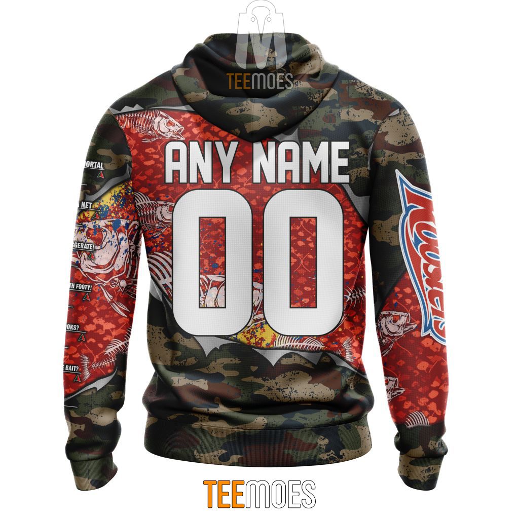 NRL Sydney Roosters Custom Name Number Special Camo Fishing Pullover Hoodie NRL Sydney Roosters Custom Name Number Special Camo Fishing Pullover Hoodie