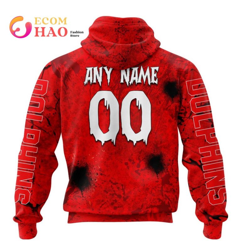 NRL Dolphins Custom Name Number I'm Fine In Halloween Pullover Hoodie NRL Dolphins Custom Name Number I'm Fine In Halloween Pullover Hoodie