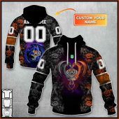 Nrl Wests Tigers Custom Name Number Rose Dragon Pullover Hoodie Front Back.jpg - demo10