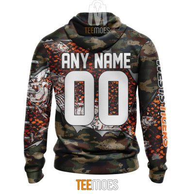 NRL Wests Tigers Custom Name Number Special Camo Fishing Pullover Hoodie