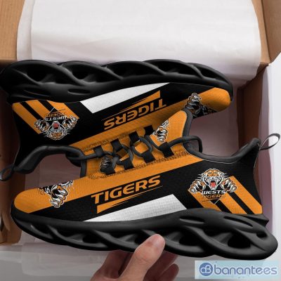 NRL Wests Tigers Orange Black Max Soul Shoes