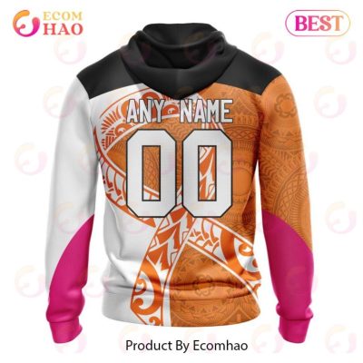 NRL Wests Tigers Custom Name Number Fight Cancer Pullover Hoodie