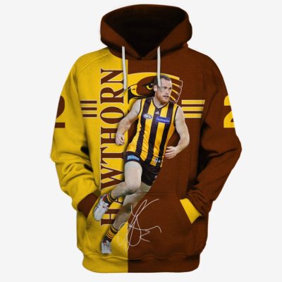 AFL Hawthorn Hawks Jarryd Roughead #2 Pullover Hoodie