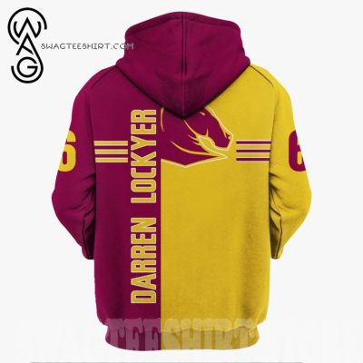 NRL Brisbane Broncos Darren Lockyer No 6 Pullover Hoodie V5