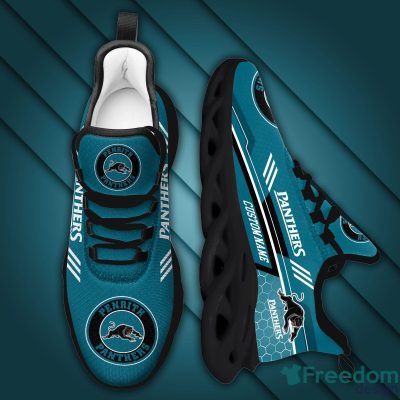 NRL Penrith Panthers Custom Name Blue Black Max Soul Shoes